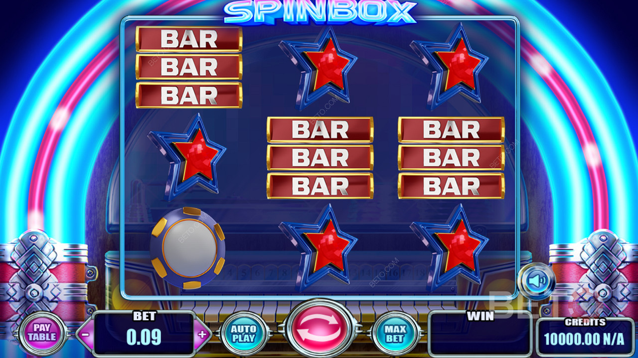 رموز جذابة وموضوع لعبة كلاسيكية في فتحة Spinbox