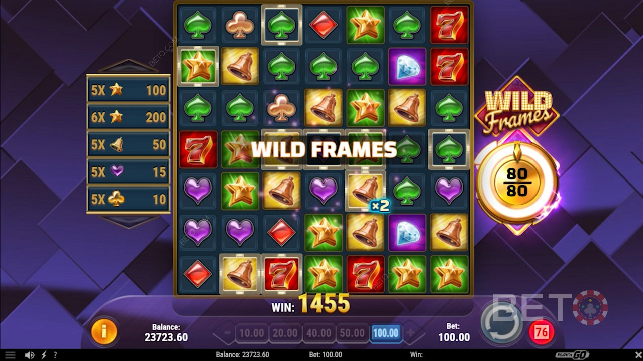 شبكة لعب واسعة في Wild Frames