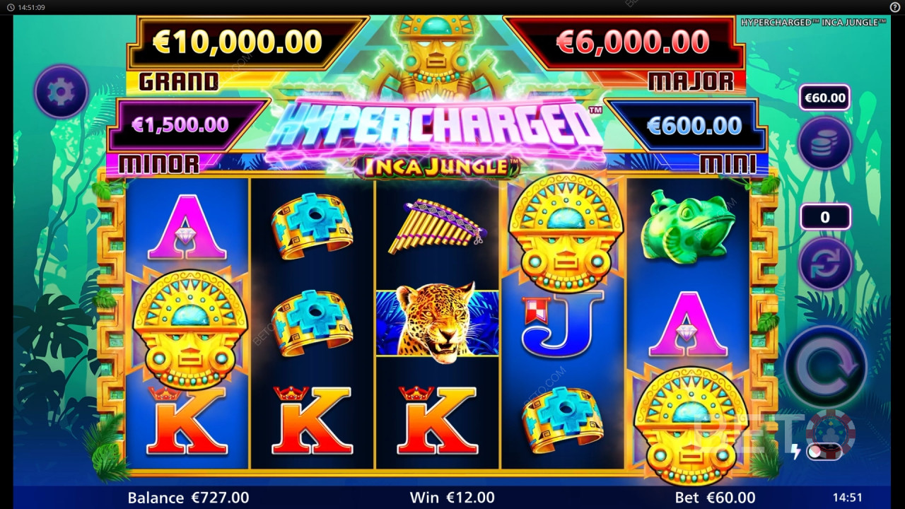 مراجعة Hypercharged Inca Jungle من BETO Slots