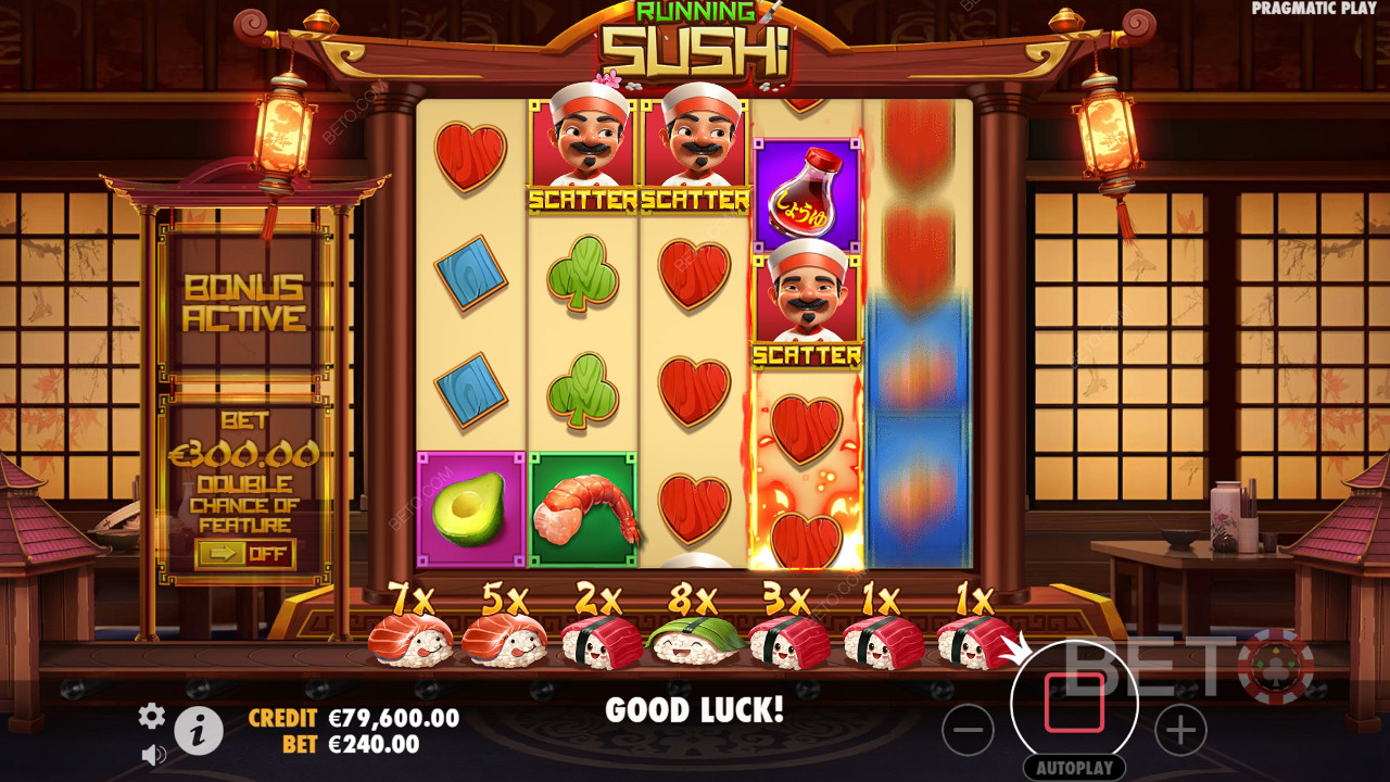 مراجعة تشغيل السوشي من قِبل BETO Slots