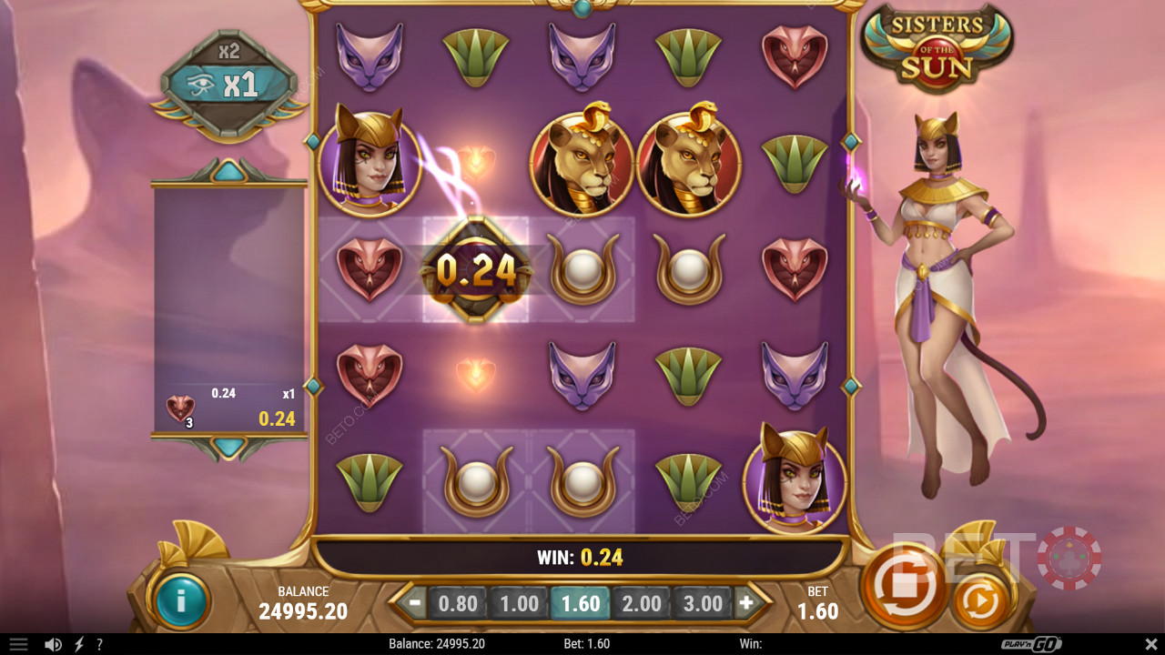قم بإنشاء Wilds عن طريق الفوز في الفتحة الأساسية و Free Spins