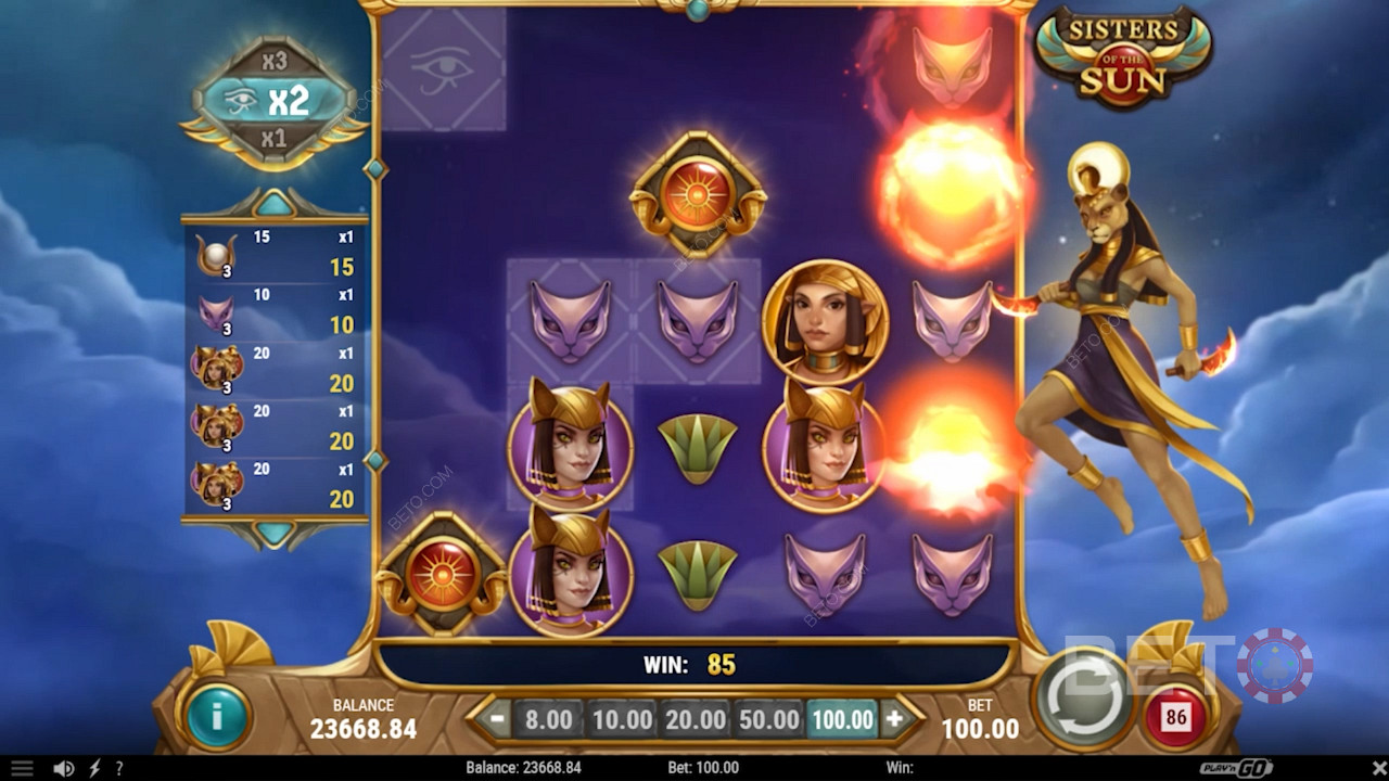 استخدم ميزة Sisterhood لتشغيل Free Spins في فتحة Sisters of the Sun