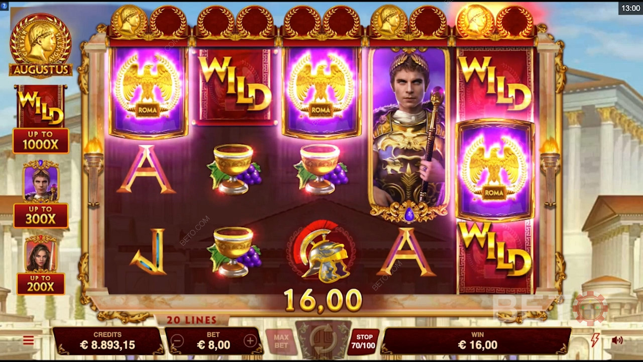 مرئيات ورسومات ذات طابع تاريخي في Augustus