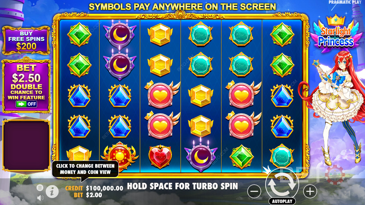 يقتصر الأمر على مناطق محددة ، يمكنك حتى شراء مكافأة Free Spins مع دفع 100 ضعف