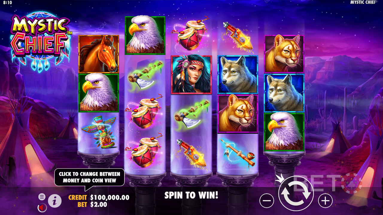 تخطيط التحكم في أضيق الحدود في فتحة Mystic Chief