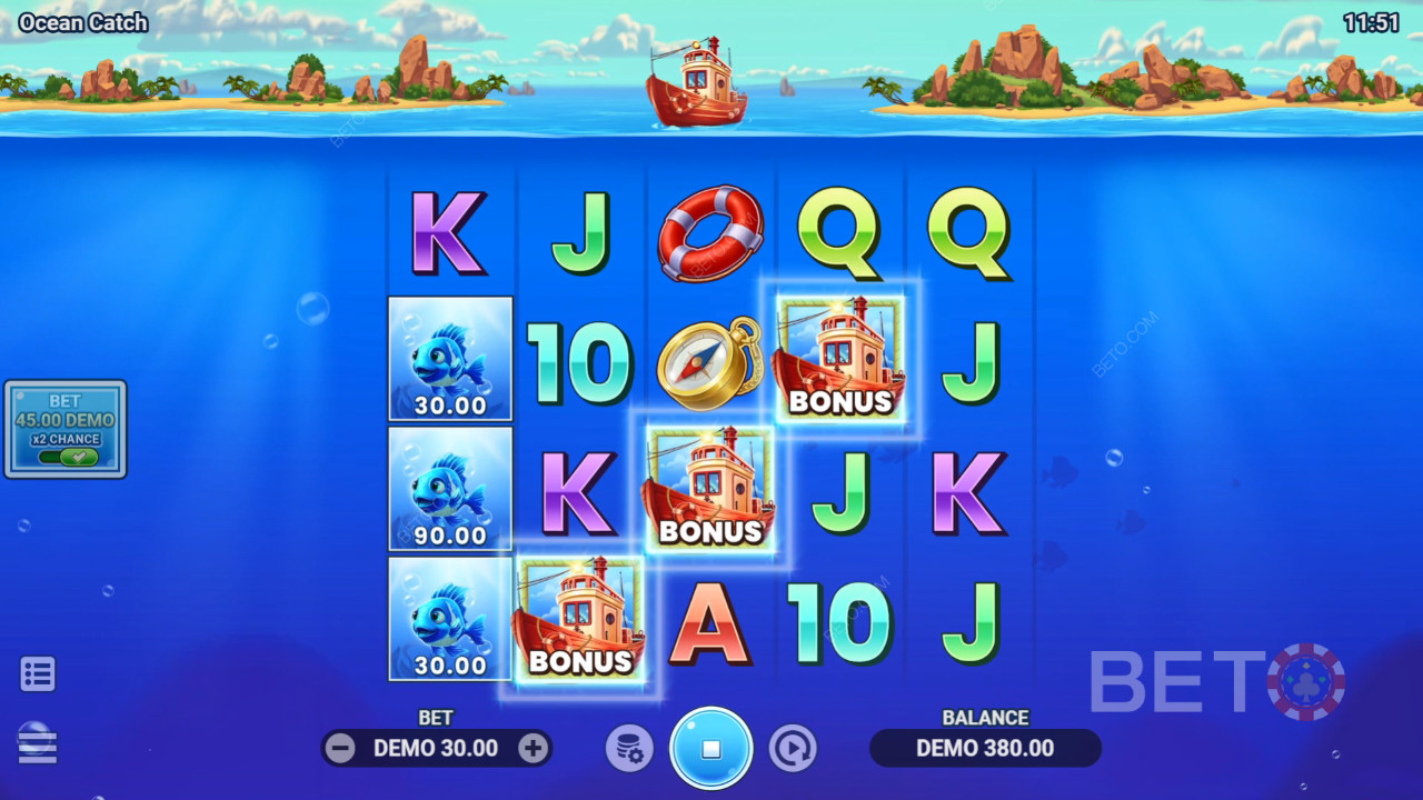 مراجعة Ocean Catch من قِبل BETO Slots