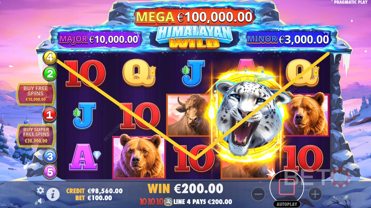 مراجعة هيمالايا وايلد من BETO Slots