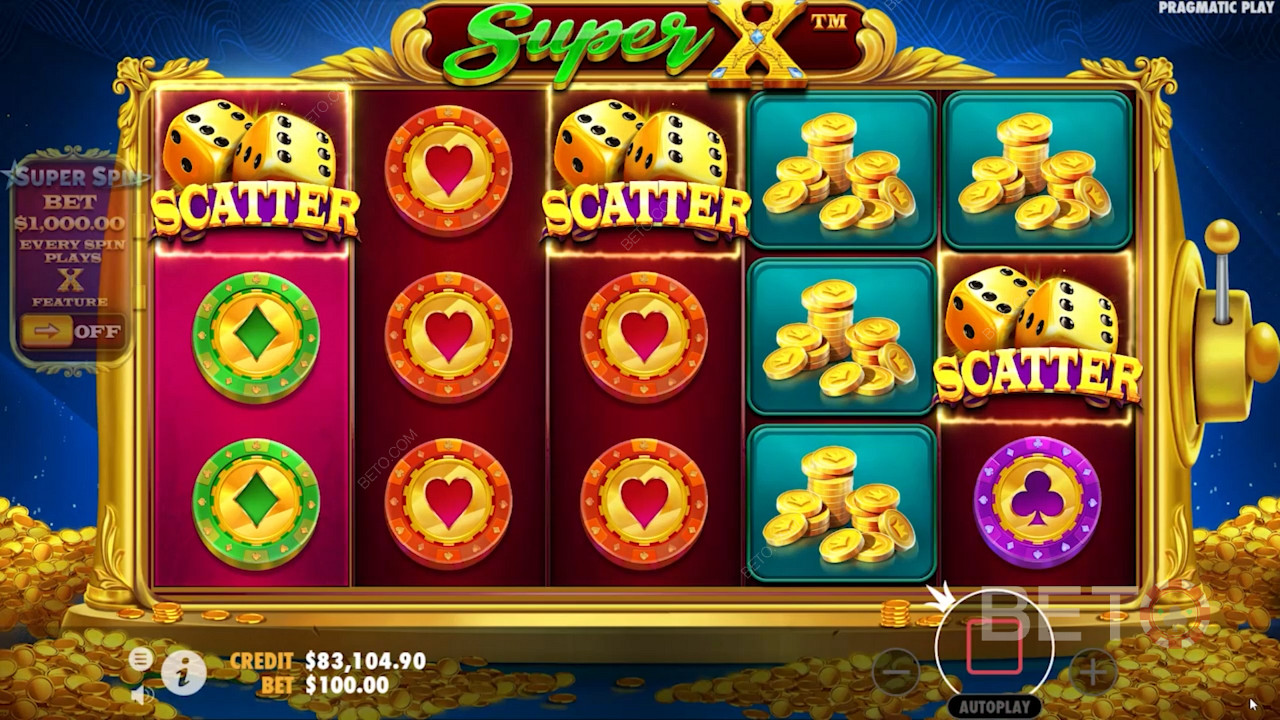 يلهم مخطط اللون الذهبي لـ Super X معظم عناصر اللعبة