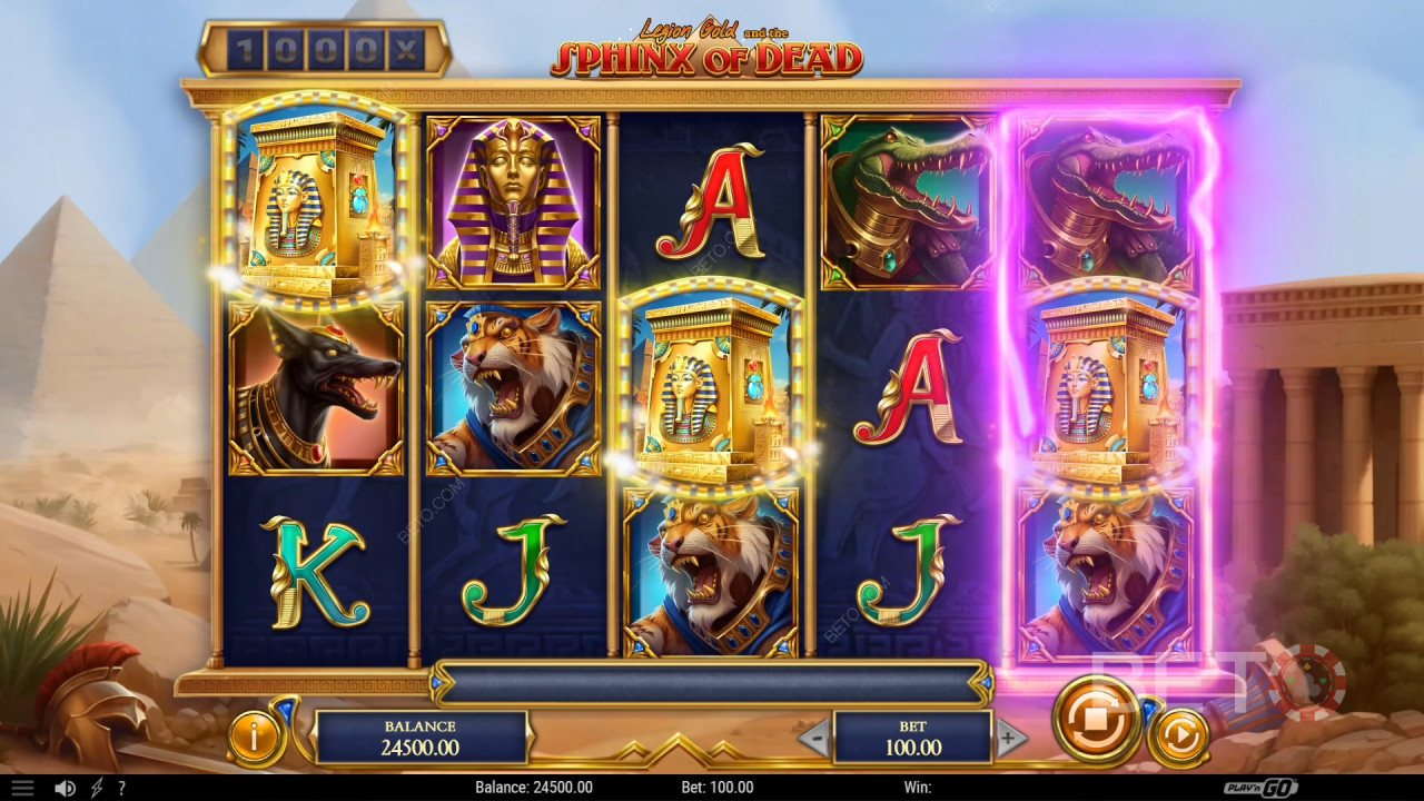 مراجعة Legion Gold and the Sphinx of Dead بواسطة فتحات BETO Slots