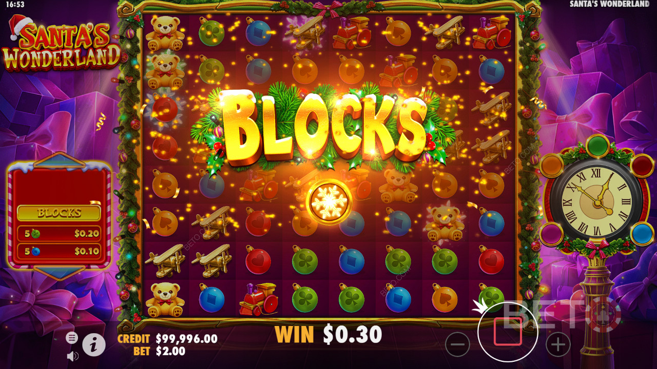 يضيف معدِّل "Blocks" رمزًا بحجم 2x2 بشكل عشوائي عبر البكرات