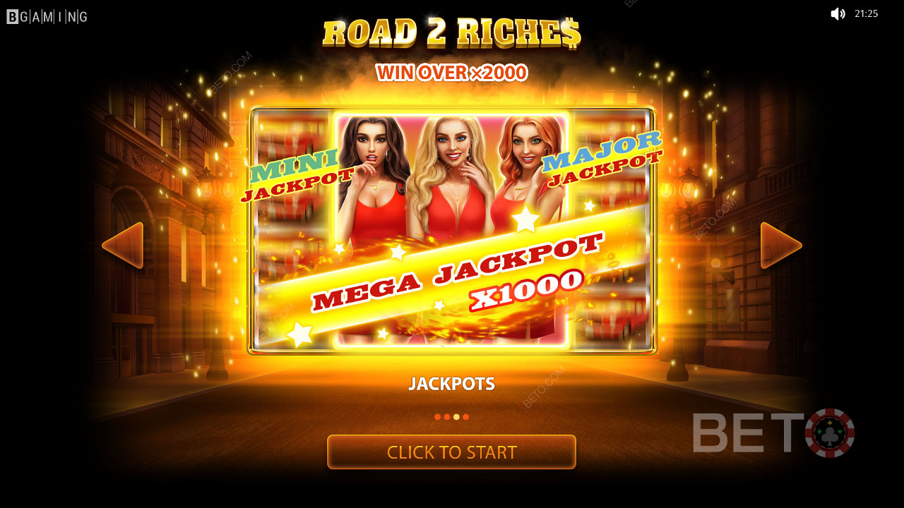 جائزة Road 2 Riches الضخمة التي تبلغ قيمتها 1000 ضعف