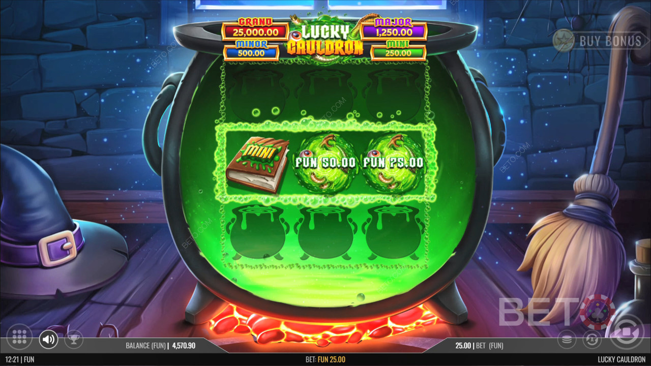 مراجعة لعبة Lucky Cauldron من BETO Slots