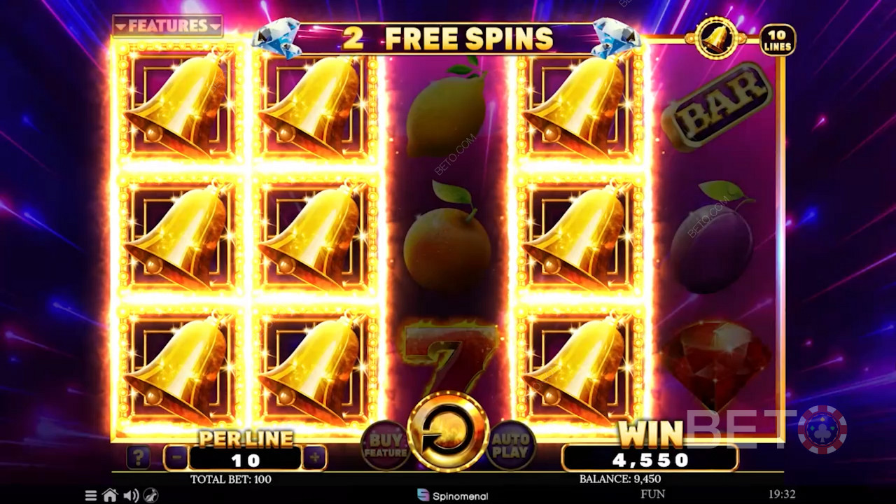 أجراس جميلة على شبكة Book of Diamonds