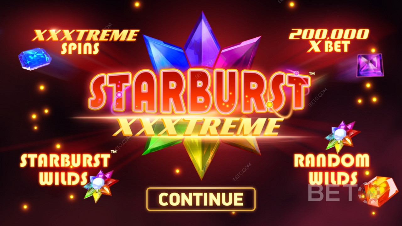 استمتع بميزات مثل Random Wilds و Expanding Wilds في Starburst XXXtreme على الإنترنت