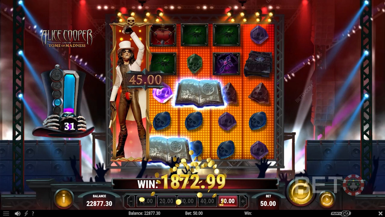 تمنحك لعبة Alice Cooper Mega Wild انتصارات مضمونة