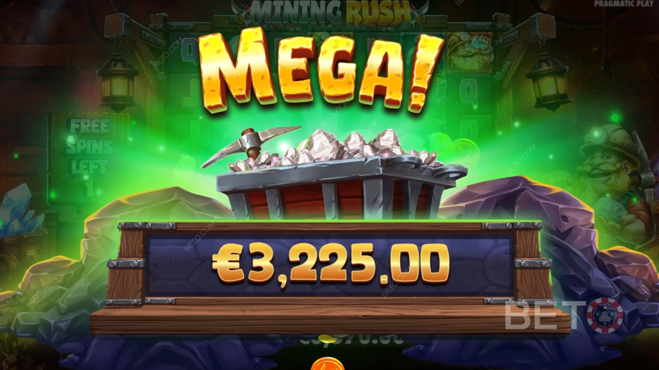 اربح 10,000 ضعف رهانك في ماكينات سلوت Mining Rush على الإنترنت!