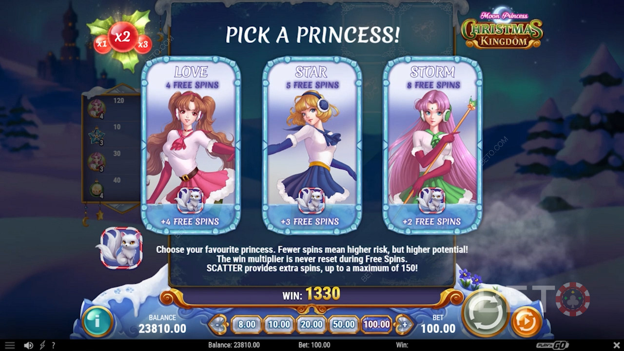 تدور خاص مجاني في Moon Princess Christmas Kingdom