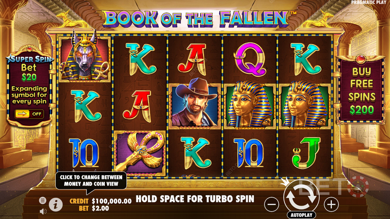 يمكنك شراء وضع Free Spins من خلال ميزة Bonus Buy الحصرية للإصدار