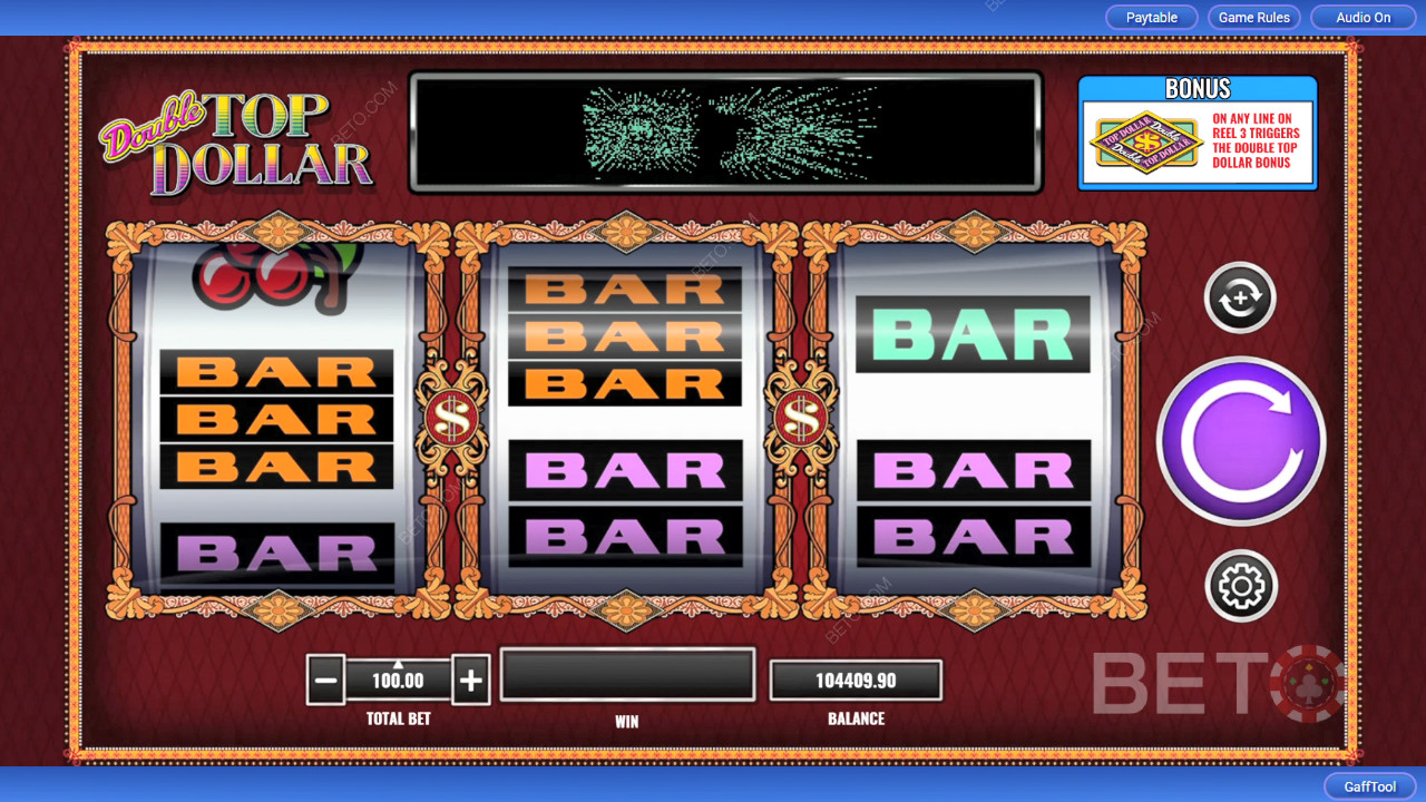 مراجعة الدولار الأعلى مضاعفة من BETO Slots