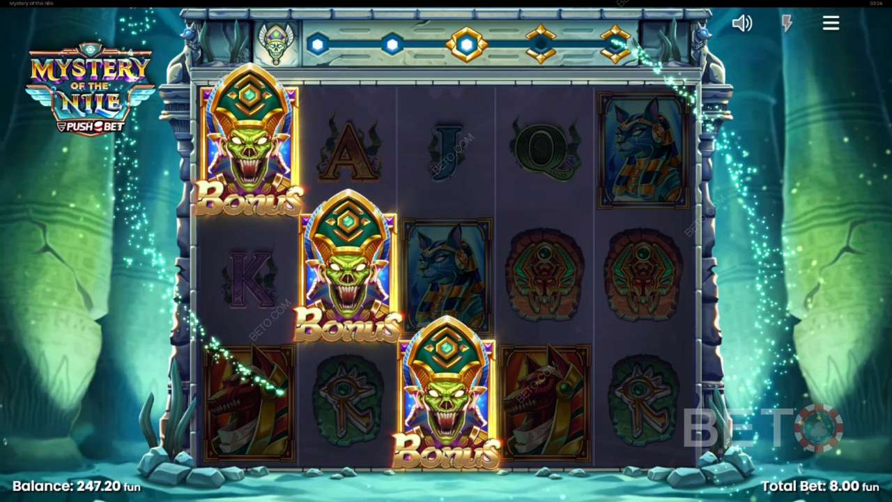 مراجعة لغز النيل من قبل BETO Slots