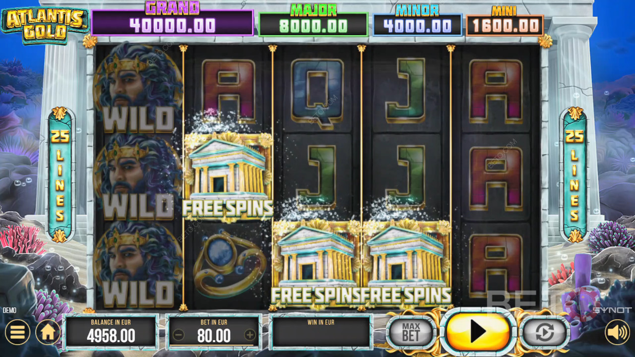 مراجعة Atlantis Gold بواسطة BETO Slots