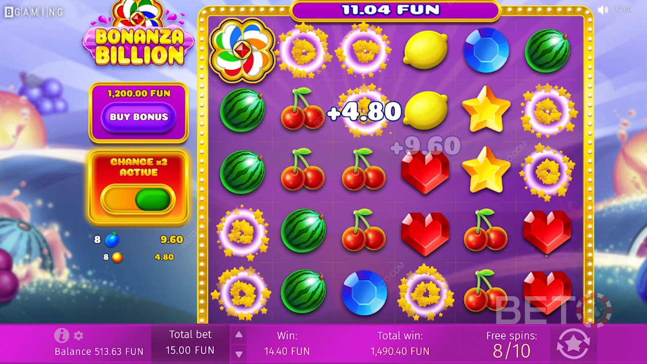 رموز خاصة في Bonanza Billion