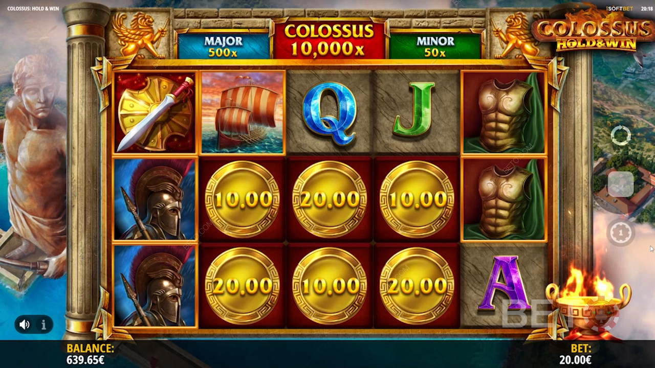 احصل على 6 عملات ذهبية وقم بتشغيل جولة Hold and Win Respins