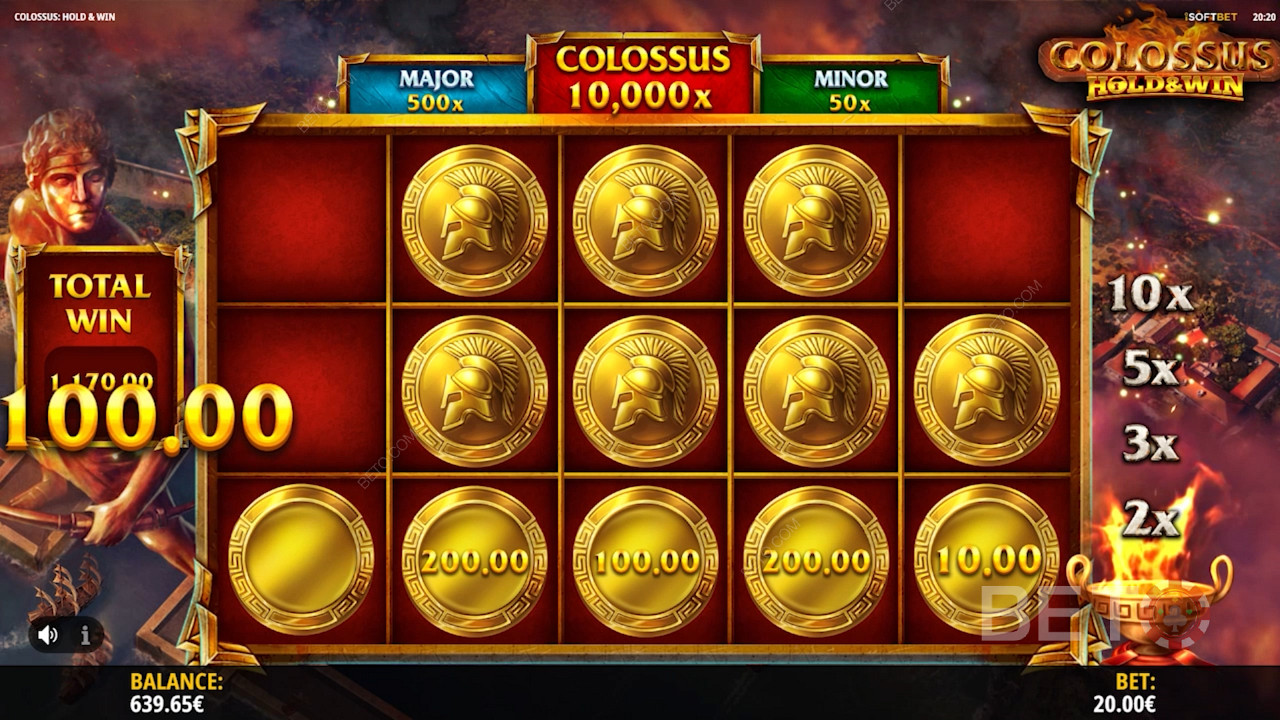 احصل على مكافآت نقدية من خلال العملات الذهبية في ميزة Hold and Win