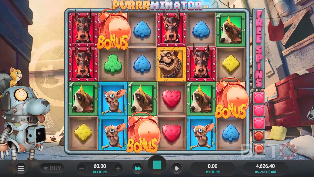 مراجعة Purrminator بواسطة BETO Slots
