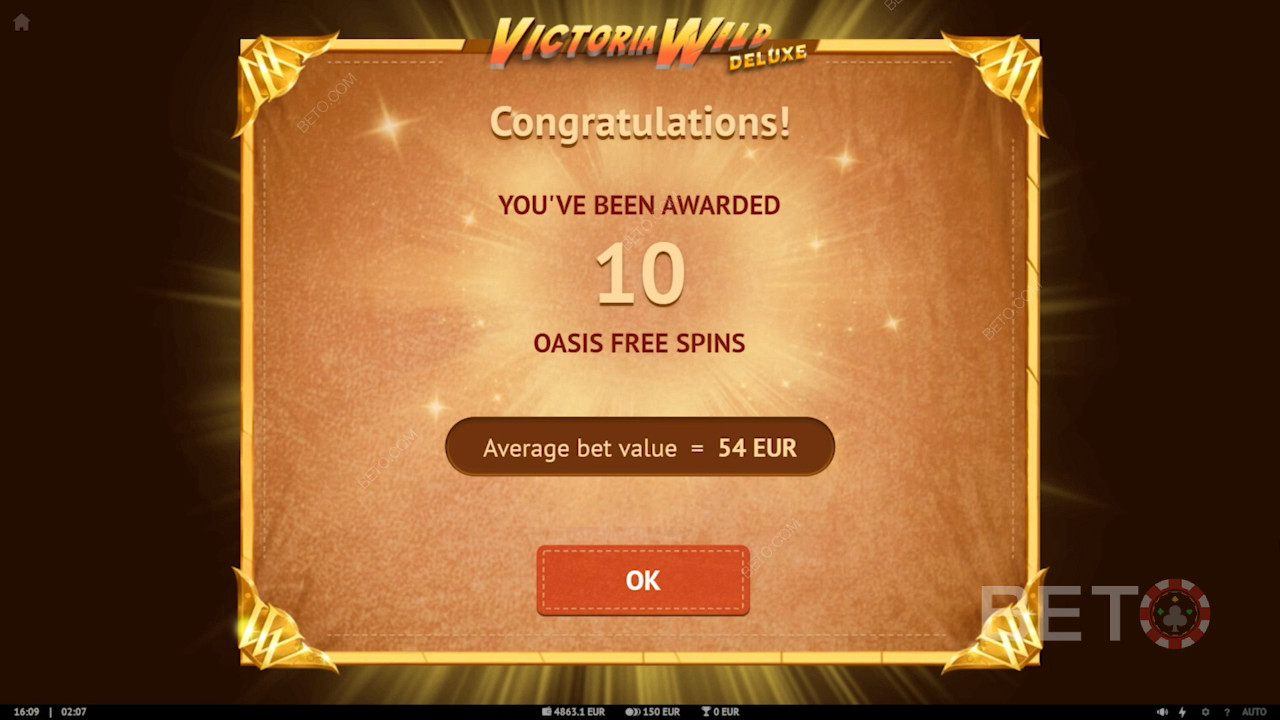 احصل على 10 جولات إضافية من Oasis Free Spin من خلال جمع 25 قطعة من الواحة المبعثرة