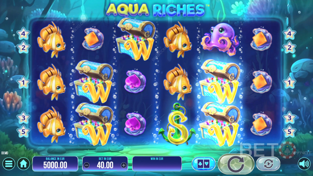 مراجعة ثروات أكوا سلوتس من BETO Slots
