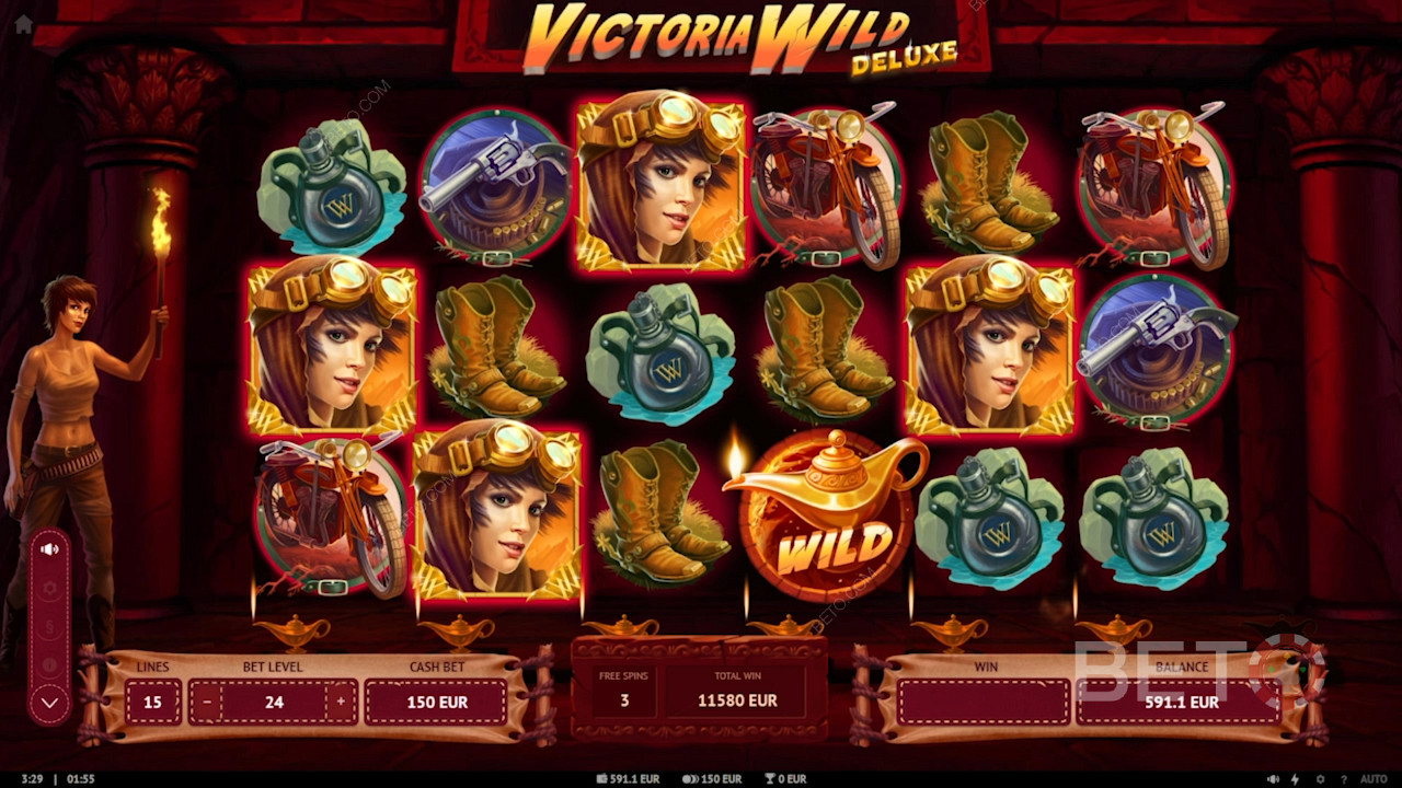 اجمع Lamp Wilds في Temple Free Spins لتشغيل ميزة Wheel of Desires