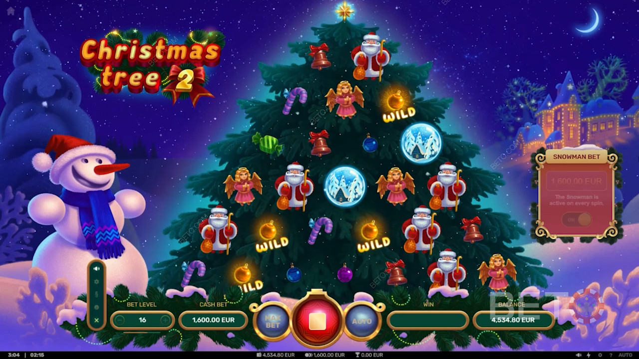 استمتع بتصميم فريد في فتحة Christmas Tree 2
