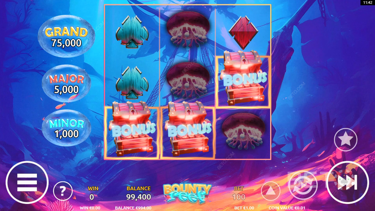 مراجعة Bounty Reef من BETO Slots
