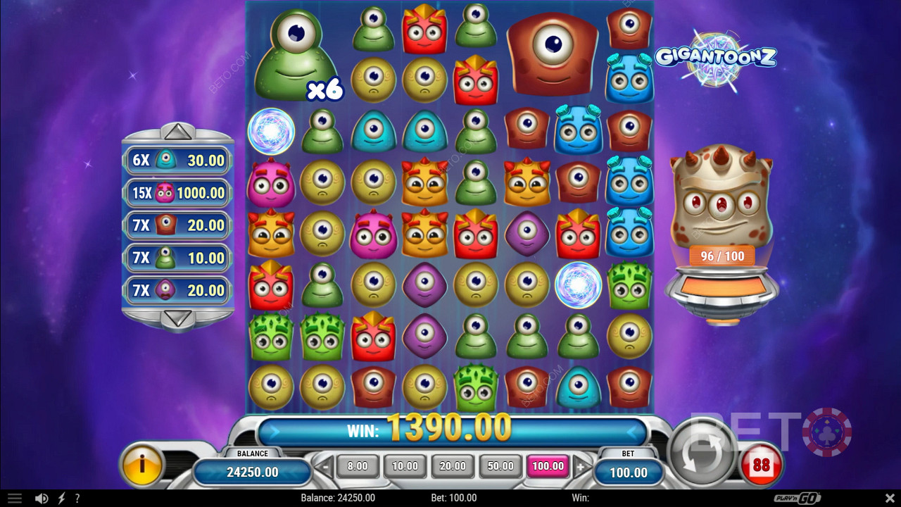 العب فتحة Gigantoonz ببكرات أكبر وميزات أفضل