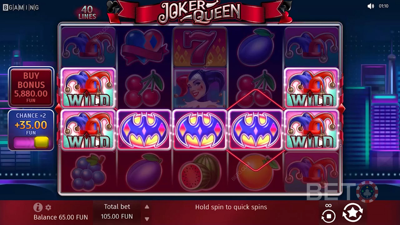 Land 3 أو أكثر من رموز المكافآت tp تقوم بتشغيل وضع Free Spins