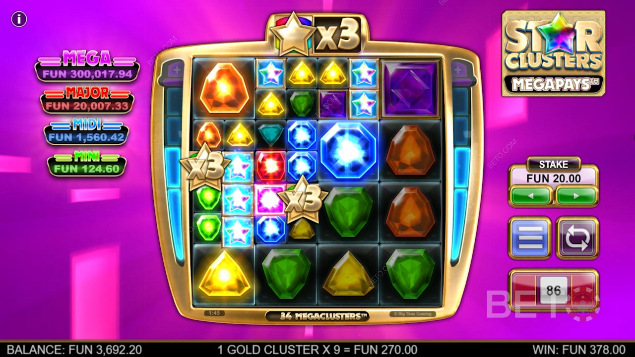 Star Clusters Megapays اللعب المجاني