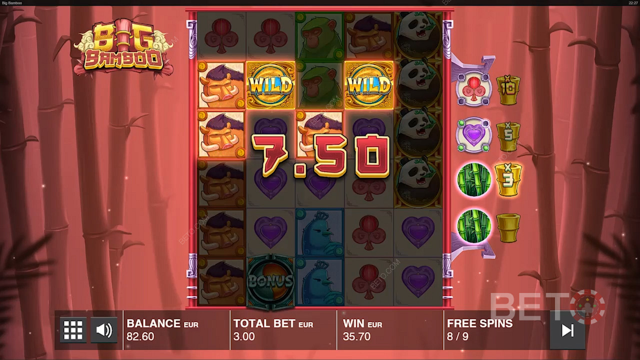 استمتع بأعلى الإمكانات في Free Spins في ماكينة فتحة Big Bamboo