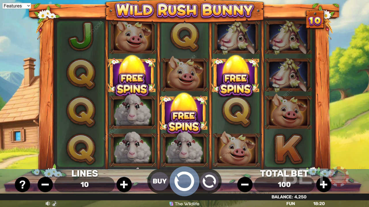 مراجعة Wild Rush Bunny من BETO Slots