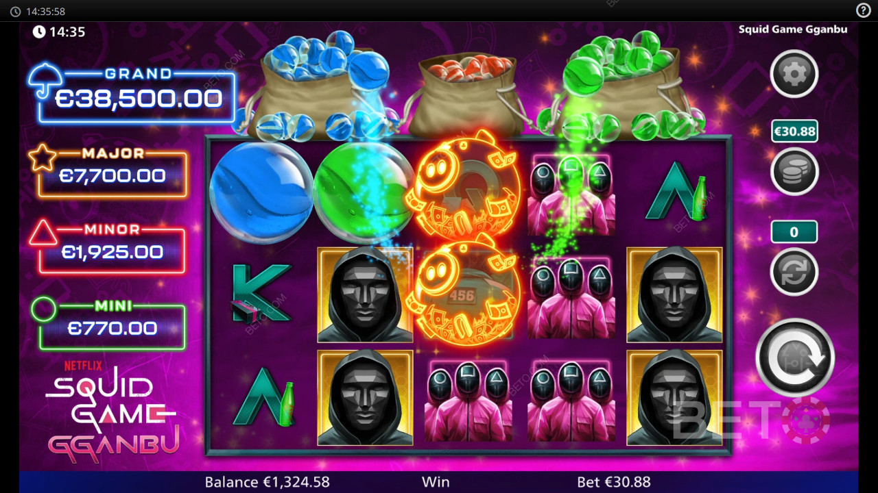 مراجعة لعبة الحبار Gganbu من BETO Slots