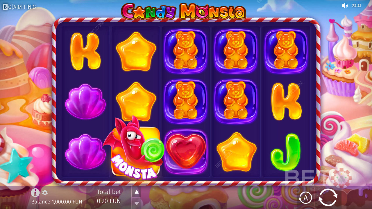 تنتظرك الحلوى اللذيذة في موسم الهالوين هذا في ماكينة السلوت Candy Monsta من BGaming