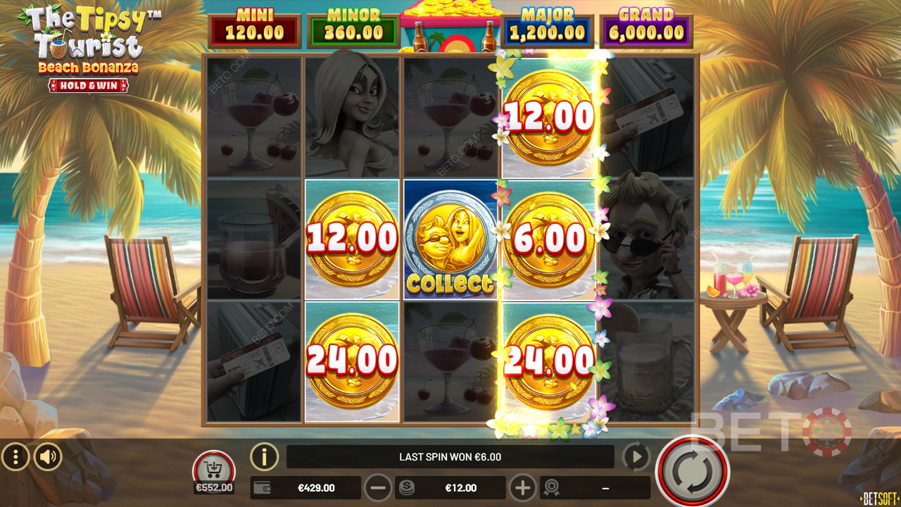 السائح المخمور مراجعة Bonanza Beach Bonanza من BETO Slots