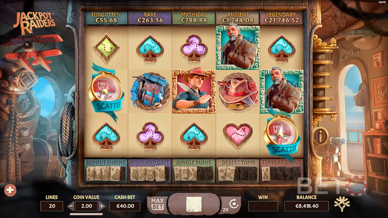 كشف الألغاز المخبأة في الأراضي المخفية من Jackpot Raiders