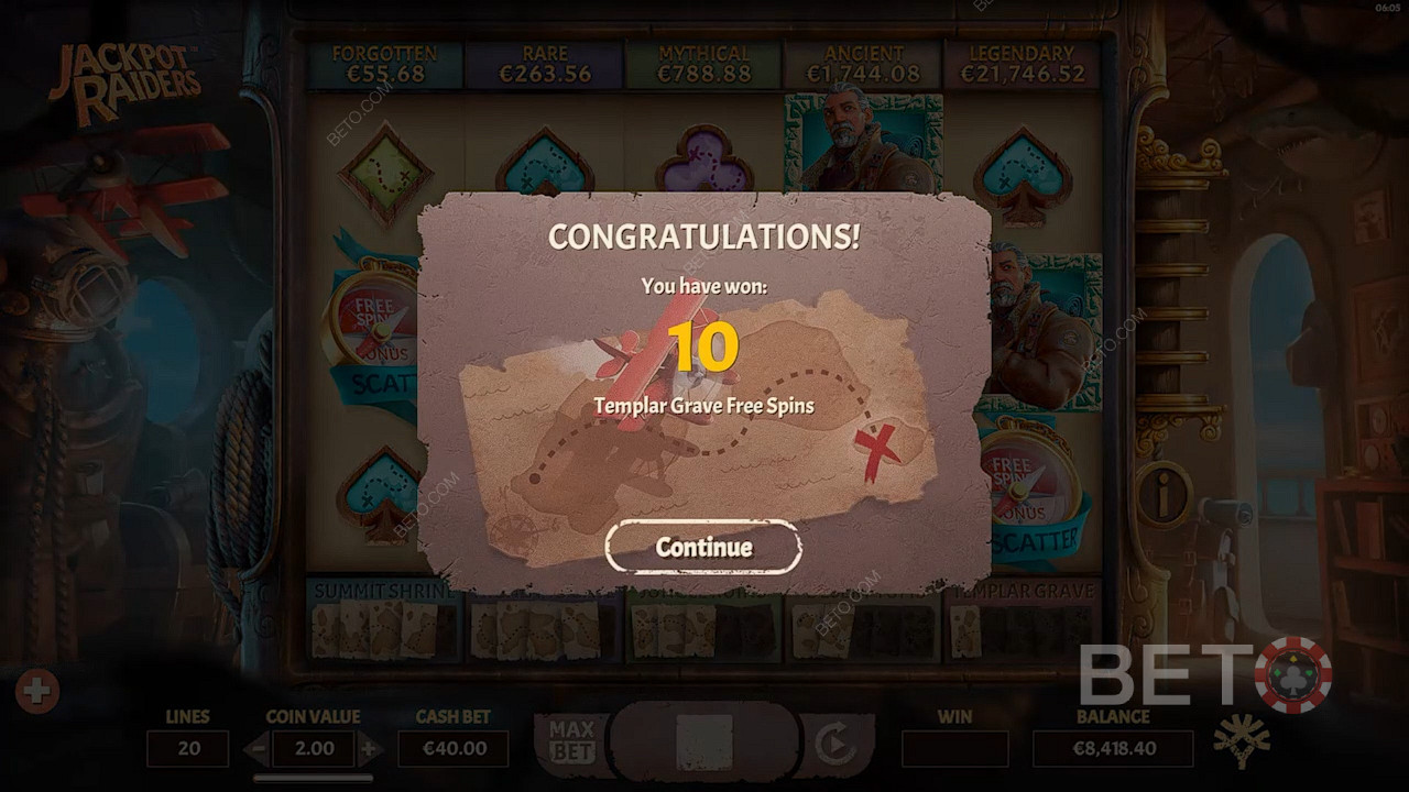افتح جولة Jackpot Free Spins لتربح 10 دورات مجانية ومكافآت مثيرة