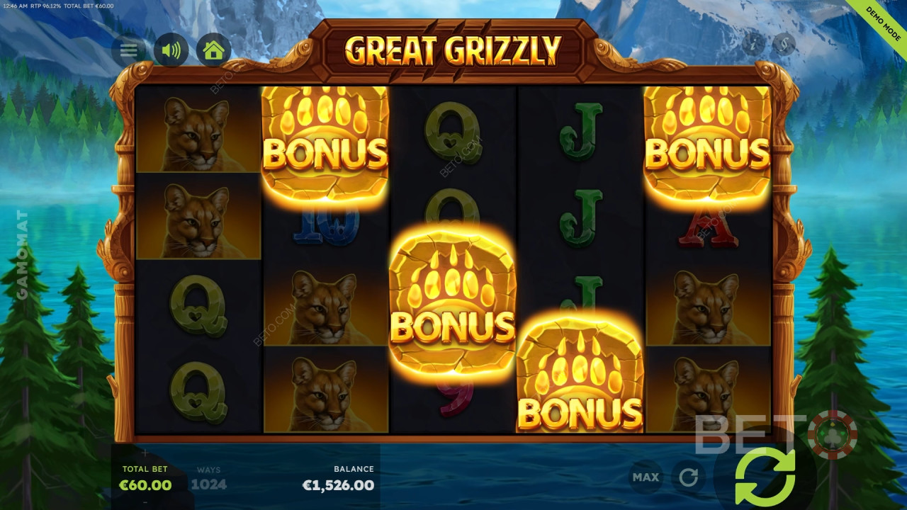Great Grizzly (Gamomat) اللعب المجاني
