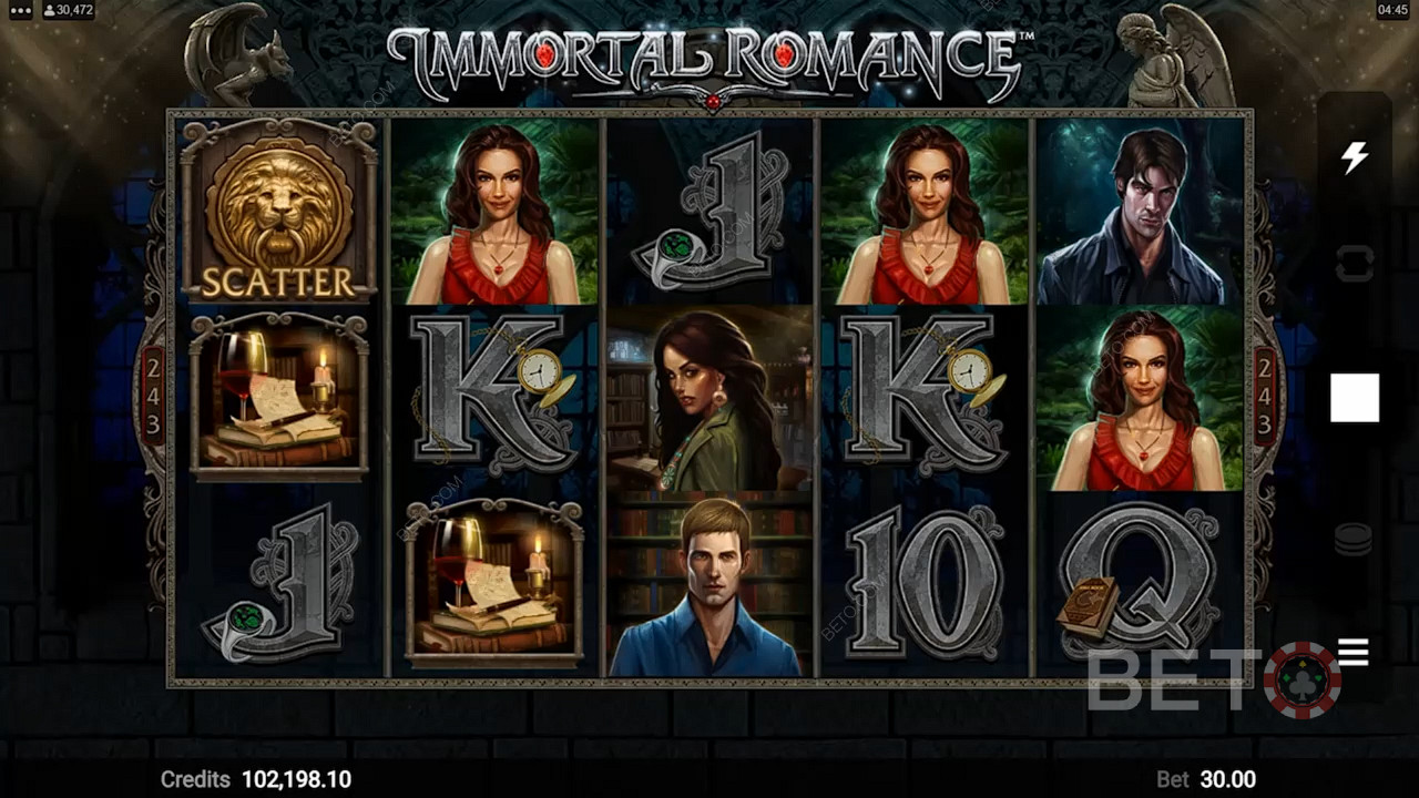 استمتع بموضوع كلاسيكي وميزات رائعة في ماكينة سلوت Immortal Romance