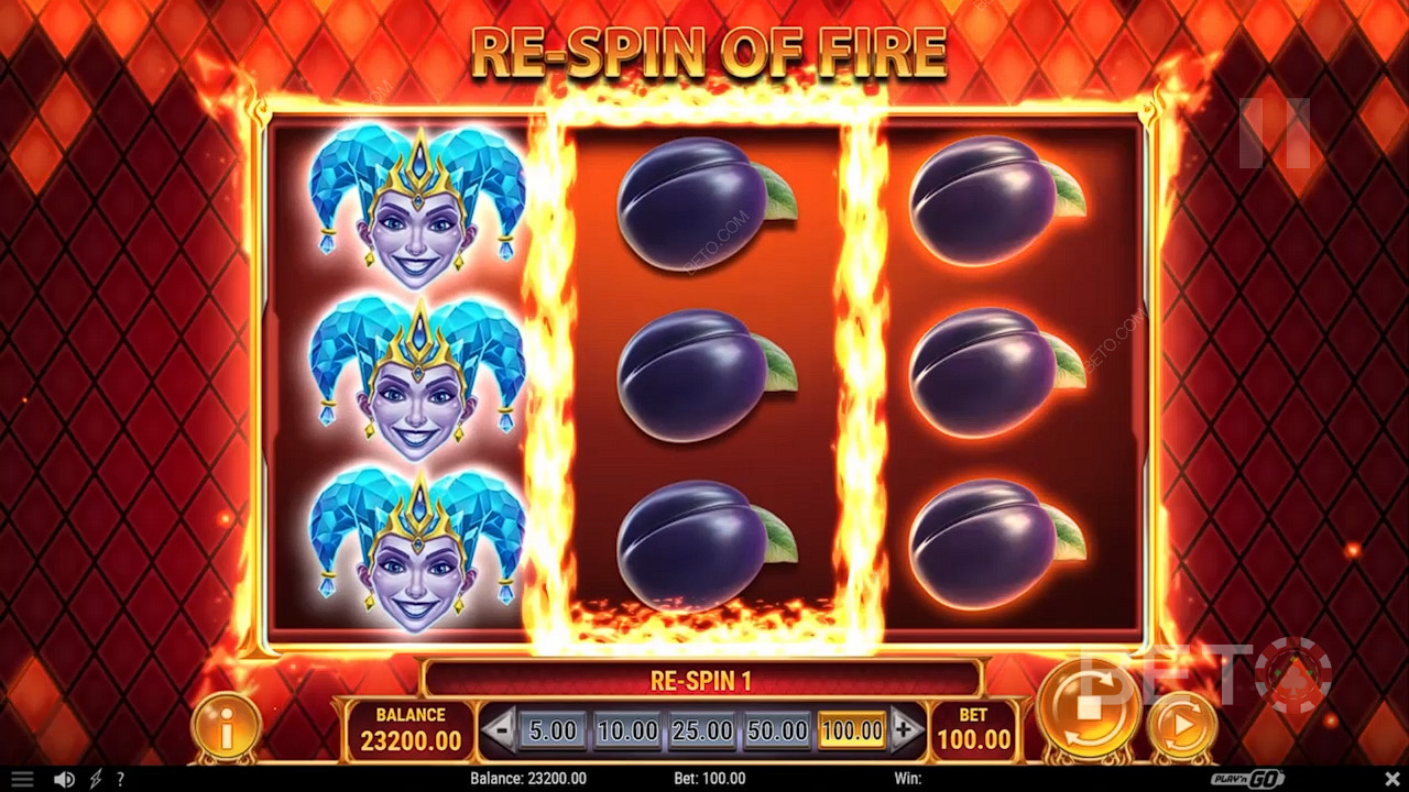 سيتم تكديس Ice Jokers وستقوم البكرات المتبقية Respin في Respin of Ice