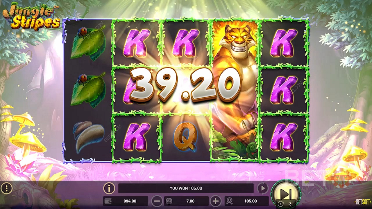 حقق انتصارات كبيرة سهلة من خلال Jungle King Wilds