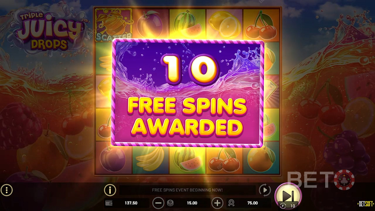احصل على 3 نقاط مبعثرة أو أكثر للحصول على امتيازات إضافية حصرية من Free Spins