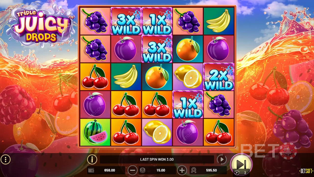 Triple Juicy Drops اللعب المجاني